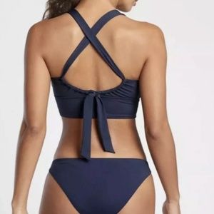Athleta longline plunge bikini D-DD small